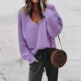 Knitted Long Sleeve Regular Fit Pullover Sweater
